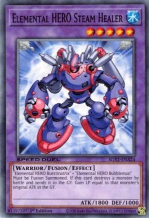 Elemental HERO Steam Healer (SGX1-ENA24) - Speed Duel GX: Duel Academy Box 1st Edition - Premium Yugioh Single from Konami - Just $0.25! Shop now at Game Crave Tournament Store