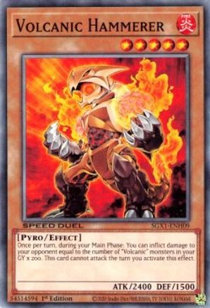 Volcanic Hammerer (SGX1-ENH09) - Speed Duel GX: Duel Academy Box 1st Edition - Premium Yugioh Single from Konami - Just $0.08! Shop now at Game Crave Tournament Store
