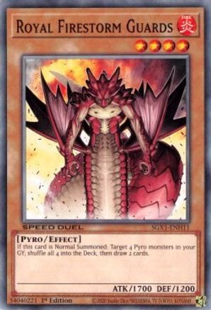 Royal Firestorm Guards (SGX1-ENH11) - Speed Duel GX: Duel Academy Box 1st Edition - Premium Yugioh Single from Konami - Just $0.25! Shop now at Game Crave Tournament Store