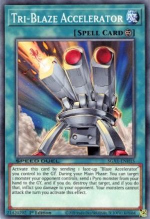 Tri-Blaze Accelerator (SGX1-ENH15) - Speed Duel GX: Duel Academy Box 1st Edition - Premium Yugioh Single from Konami - Just $0.25! Shop now at Game Crave Tournament Store