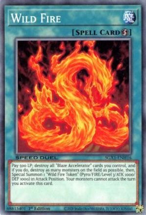Wild Fire (SGX1-ENH16) - Speed Duel GX: Duel Academy Box 1st Edition - Premium Yugioh Single from Konami - Just $0.25! Shop now at Game Crave Tournament Store