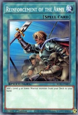 Reinforcement of the Army (B) (SGX1-ENB11) - Speed Duel GX: Duel Academy Box 1st Edition - Premium Yugioh Single from Konami - Just $0.25! Shop now at Game Crave Tournament Store