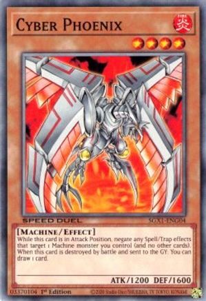 Cyber Phoenix (SGX1-ENG04) - Speed Duel GX: Duel Academy Box 1st Edition - Premium Yugioh Single from Konami - Just $0.25! Shop now at Game Crave Tournament Store