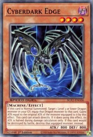 Cyberdark Edge (SGX1-ENG06) - Speed Duel GX: Duel Academy Box 1st Edition - Premium Yugioh Single from Konami - Just $0.25! Shop now at Game Crave Tournament Store
