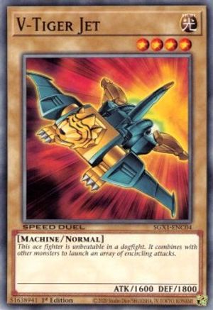 V-Tiger Jet (SGX1-ENC04) - Speed Duel GX: Duel Academy Box 1st Edition - Premium Yugioh Single from Konami - Just $0.25! Shop now at Game Crave Tournament Store