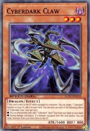 Cyberdark Claw (SGX1-ENG10) - Speed Duel GX: Duel Academy Box 1st Edition - Premium Yugioh Single from Konami - Just $0.25! Shop now at Game Crave Tournament Store