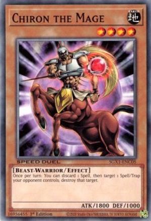 Chiron the Mage (SGX1-ENC05) - Speed Duel GX: Duel Academy Box 1st Edition - Premium Yugioh Single from Konami - Just $0.25! Shop now at Game Crave Tournament Store