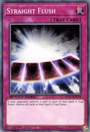 Straight Flush (SGX1-ENG18) - Speed Duel GX: Duel Academy Box 1st Edition - Premium Yugioh Single from Konami - Just $0.25! Shop now at Game Crave Tournament Store