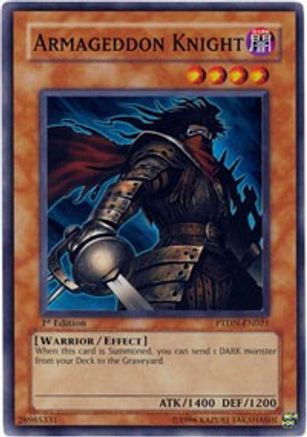 Armageddon Knight (PTDN-EN021) - Phantom Darkness 1st Edition - Premium Yugioh Single from Konami - Just $13.34! Shop now at Game Crave Tournament Store