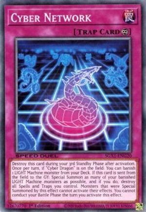 Cyber Network (SGX1-ENG20) - Speed Duel GX: Duel Academy Box 1st Edition - Premium Yugioh Single from Konami - Just $0.25! Shop now at Game Crave Tournament Store