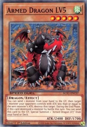 Armed Dragon LV5 (SGX1-ENC07) - Speed Duel GX: Duel Academy Box 1st Edition - Premium Yugioh Single from Konami - Just $0.24! Shop now at Game Crave Tournament Store
