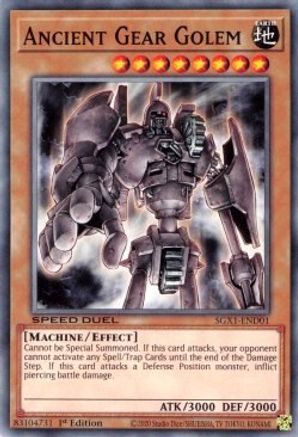 Ancient Gear Golem (SGX1-END01) - Speed Duel GX: Duel Academy Box 1st Edition - Premium Yugioh Single from Konami - Just $0.25! Shop now at Game Crave Tournament Store