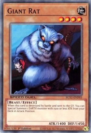 Giant Rat (SGX1-END03) - Speed Duel GX: Duel Academy Box 1st Edition - Premium Yugioh Single from Konami - Just $0.26! Shop now at Game Crave Tournament Store