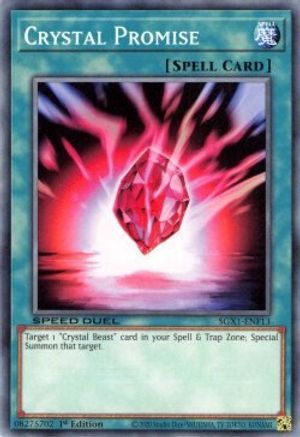 Crystal Promise (SGX1-ENF13) - Speed Duel GX: Duel Academy Box 1st Edition - Premium Yugioh Single from Konami - Just $0.25! Shop now at Game Crave Tournament Store