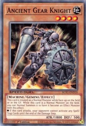 Ancient Gear Knight (SGX1-END10) - Speed Duel GX: Duel Academy Box 1st Edition - Premium Yugioh Single from Konami - Just $0.25! Shop now at Game Crave Tournament Store