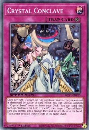 Crystal Conclave (SGX1-ENF20) - Speed Duel GX: Duel Academy Box 1st Edition - Premium Yugioh Single from Konami - Just $0.08! Shop now at Game Crave Tournament Store