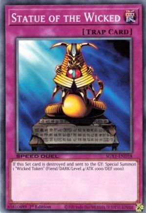Statue of the Wicked (SGX1-END18) - Speed Duel GX: Duel Academy Box 1st Edition - Premium Yugioh Single from Konami - Just $0.25! Shop now at Game Crave Tournament Store