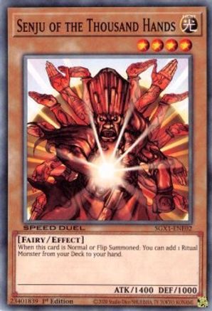Senju of the Thousand Hands (SGX1-ENE02) - Speed Duel GX: Duel Academy Box 1st Edition - Premium Yugioh Single from Konami - Just $0.25! Shop now at Game Crave Tournament Store