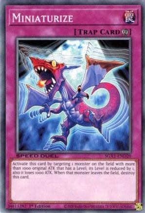 Miniaturize (SGX1-END20) - Speed Duel GX: Duel Academy Box 1st Edition - Premium Yugioh Single from Konami - Just $0.25! Shop now at Game Crave Tournament Store