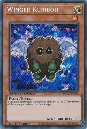 Winged Kuriboh (Secret Rare) (SGX1-ENA06) - Speed Duel GX: Duel Academy Box 1st Edition - Premium Yugioh Single from Konami - Just $0.41! Shop now at Game Crave Tournament Store