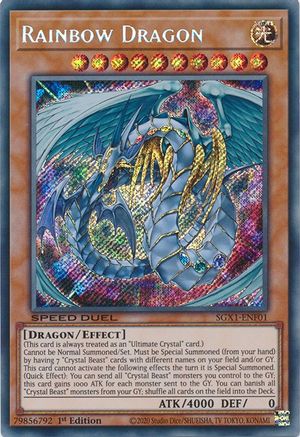 Rainbow Dragon (Secret Rare) (SGX1-ENF01) - Speed Duel GX: Duel Academy Box 1st Edition - Premium Yugioh Single from Konami - Just $0.08! Shop now at Game Crave Tournament Store