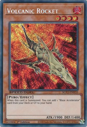 Volcanic Rocket (Secret Rare) (SGX1-ENH10) - Speed Duel GX: Duel Academy Box 1st Edition - Premium Yugioh Single from Konami - Just $1.01! Shop now at Game Crave Tournament Store