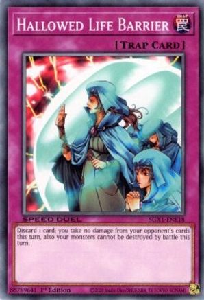 Hallowed Life Barrier (SGX1-ENE18) - Speed Duel GX: Duel Academy Box 1st Edition - Premium Yugioh Single from Konami - Just $0.25! Shop now at Game Crave Tournament Store