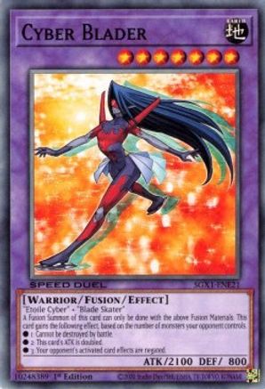 Cyber Blader (SGX1-ENE21) - Speed Duel GX: Duel Academy Box 1st Edition - Premium Yugioh Single from Konami - Just $0.25! Shop now at Game Crave Tournament Store
