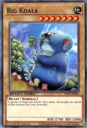 Big Koala (SGX1-ENI02) - Speed Duel GX: Duel Academy Box 1st Edition - Premium Yugioh Single from Konami - Just $0.25! Shop now at Game Crave Tournament Store