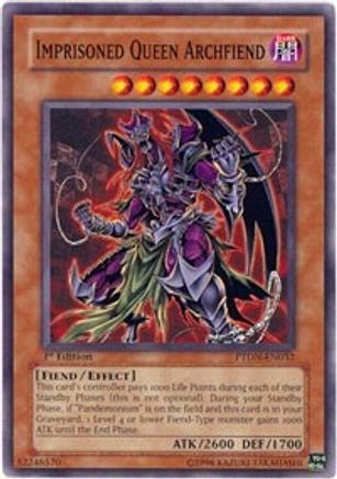 Imprisoned Queen Archfiend (PTDN-EN032) - Phantom Darkness Unlimited - Premium Yugioh Single from Konami - Just $0.25! Shop now at Game Crave Tournament Store