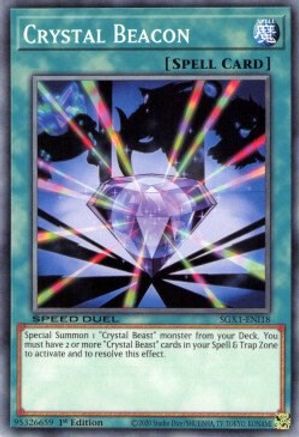 Crystal Beacon (SGX1-ENI18) - Speed Duel GX: Duel Academy Box 1st Edition - Premium Yugioh Single from Konami - Just $0.25! Shop now at Game Crave Tournament Store