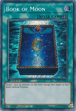 Book of Moon (Secret Rare) (SGX1-ENI15) - Speed Duel GX: Duel Academy Box 1st Edition - Premium Yugioh Single from Konami - Just $1.14! Shop now at Game Crave Tournament Store
