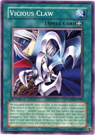 Vicious Claw (PTDN-EN047) - Phantom Darkness Unlimited - Premium Yugioh Single from Konami - Just $0.42! Shop now at Game Crave Tournament Store