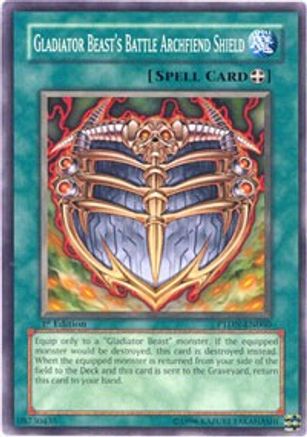 Gladiator Beast's Battle Archfiend Shield (PTDN-EN060) - Phantom Darkness 1st Edition - Premium Yugioh Single from Konami - Just $0.32! Shop now at Game Crave Tournament Store