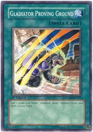 Gladiator Proving Ground (PTDN-EN061) - Phantom Darkness Unlimited - Premium Yugioh Single from Konami - Just $0.65! Shop now at Game Crave Tournament Store