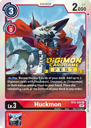 Huckmon (Digimon Card Game Fest 2022) (BT6-009) - Double Diamond Foil - Premium Digimon Single from Bandai - Just $1.63! Shop now at Game Crave Tournament Store