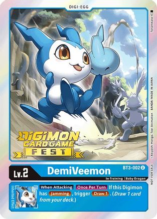 DemiVeemon - BT3-002 (Digimon Card Game Fest 2022) (BT3-002) - Release Special Booster Foil - Premium Digimon Single from Bandai - Just $0.96! Shop now at Game Crave Tournament Store