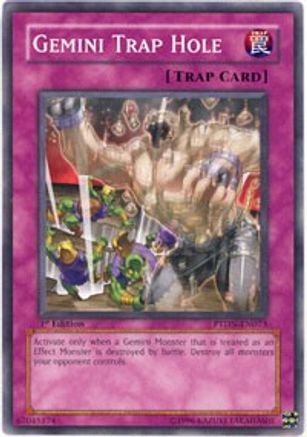 Gemini Trap Hole (PTDN-EN073) - Phantom Darkness Unlimited - Premium Yugioh Single from Konami - Just $0.26! Shop now at Game Crave Tournament Store