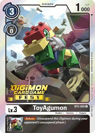 ToyAgumon (Digimon Card Game Fest 2022) (BT2-055) - Release Special Booster Foil - Premium Digimon Single from Bandai - Just $0.26! Shop now at Game Crave Tournament Store