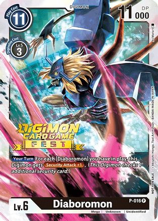 Diaboromon - P-016 (Digimon Card Game Fest 2022) (P-016) - Digimon Promotion Cards Foil - Premium Digimon Single from Bandai - Just $2.28! Shop now at Game Crave Tournament Store