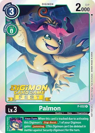 Palmon - P-032 (Digimon Card Game Fest 2022) (P-032) - Digimon Promotion Cards Foil - Premium Digimon Single from Bandai - Just $0.25! Shop now at Game Crave Tournament Store