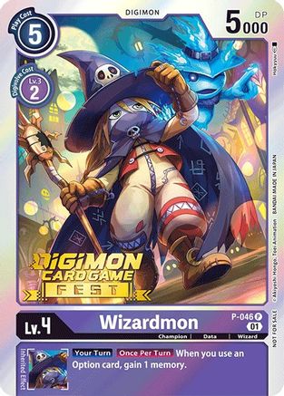 Wizardmon (Digimon Card Game Fest 2022) (P-046) - Digimon Promotion Cards Foil - Premium Digimon Single from Bandai - Just $0.25! Shop now at Game Crave Tournament Store