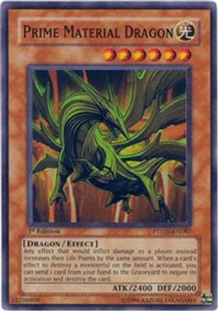 Prime Material Dragon (PTDN-EN087) - Phantom Darkness Unlimited - Premium Yugioh Single from Konami - Just $2.51! Shop now at Game Crave Tournament Store