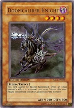 Doomcaliber Knight (SJCS-EN006) - Shonen Jump Championship Series Prize Cards - Premium Yugioh Single from Konami - Just $0! Shop now at Game Crave Tournament Store