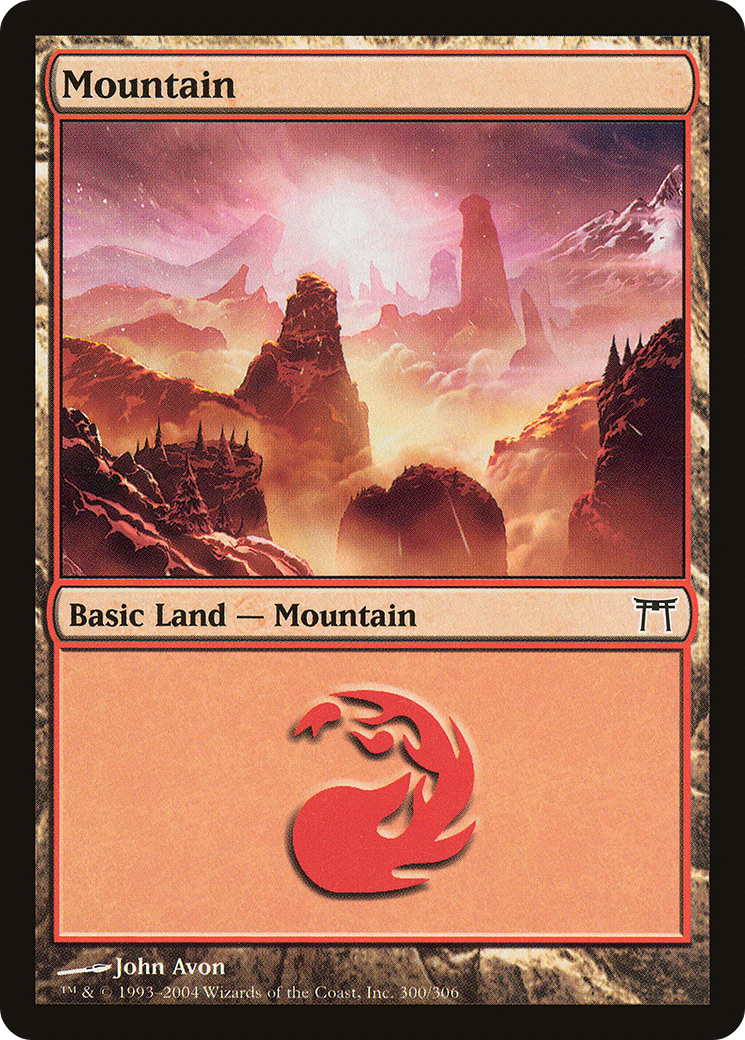 Mountain (CHK-300) - Champions of Kamigawa - Premium MTG Single from Wizards of the Coast - Just $0.08! Shop now at Game Crave Tournament Store