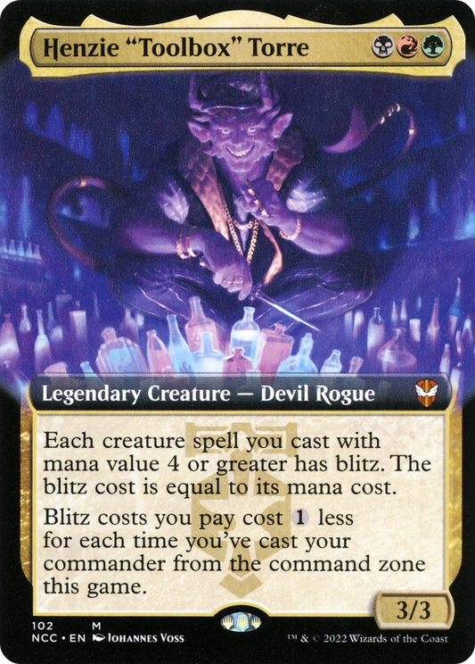 Henzie "Toolbox" Torre (NCC-102) - New Capenna Commander: (Extended Art) Foil - Premium MTG Single from Wizards of the Coast - Just $1.09! Shop now at Game Crave Tournament Store