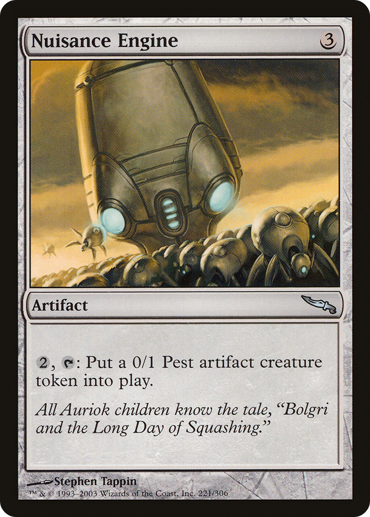 Nuisance Engine (MRD-221) - Mirrodin Foil - Premium MTG Single from Wizards of the Coast - Just $0.26! Shop now at Game Crave Tournament Store