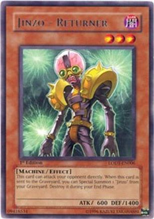 Jinzo - Returner (LODT-EN006) - Light of Destruction 1st Edition - Premium Yugioh Single from Konami - Just $1.50! Shop now at Game Crave Tournament Store