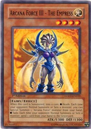 Arcana Force III - The Empress (LODT-EN010) - Light of Destruction Unlimited - Premium Yugioh Single from Konami - Just $0.27! Shop now at Game Crave Tournament Store