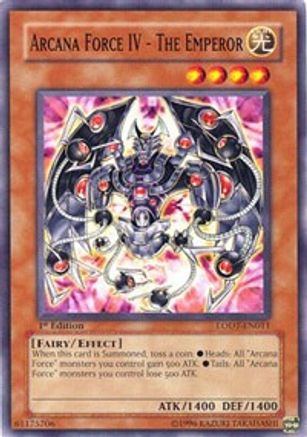 Arcana Force IV - The Emperor (LODT-EN011) - Light of Destruction 1st Edition - Premium Yugioh Single from Konami - Just $0.08! Shop now at Game Crave Tournament Store